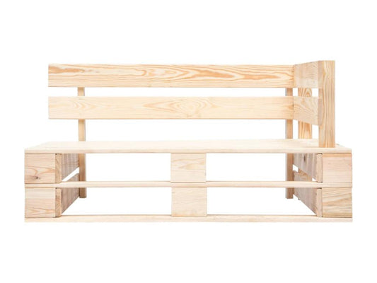 Banc d'angle palette de jardin Bois