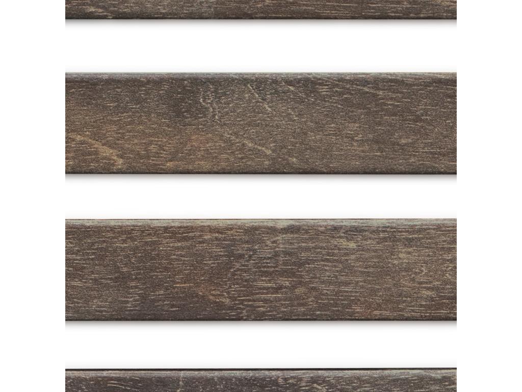 Meublori Tête de Lit Bois Recyclé Dm Style Japonais avec Pieds 110x115cm Lits 110 - Chêne Amazone