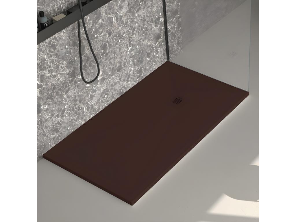 Receveur de douche chocolat lisse Laviecasa Plus grille de couleur - 210x90 cm NJCY68218