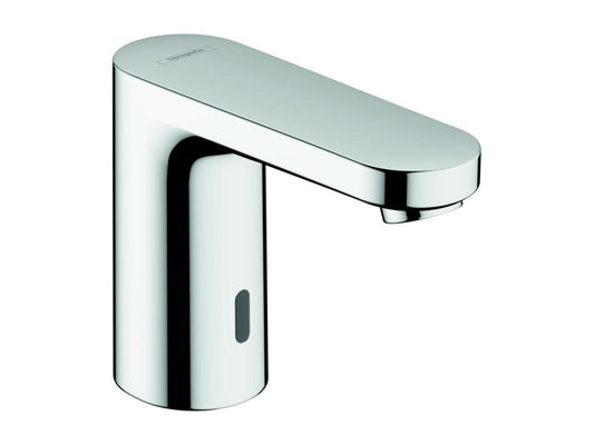 Meublori Electronic Basin Mixer Tap, Blend Varnish, with Temperature Preset or Cold Water Switch, Chrome Finish