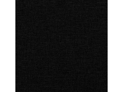 Lit avec matelas noir 80x200 cm tissu