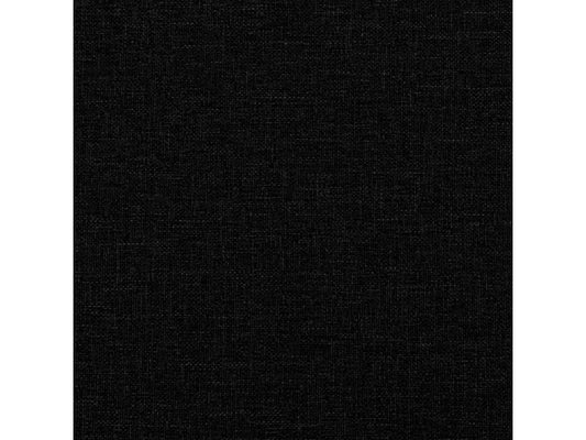 Lit avec matelas noir 80x200 cm tissu