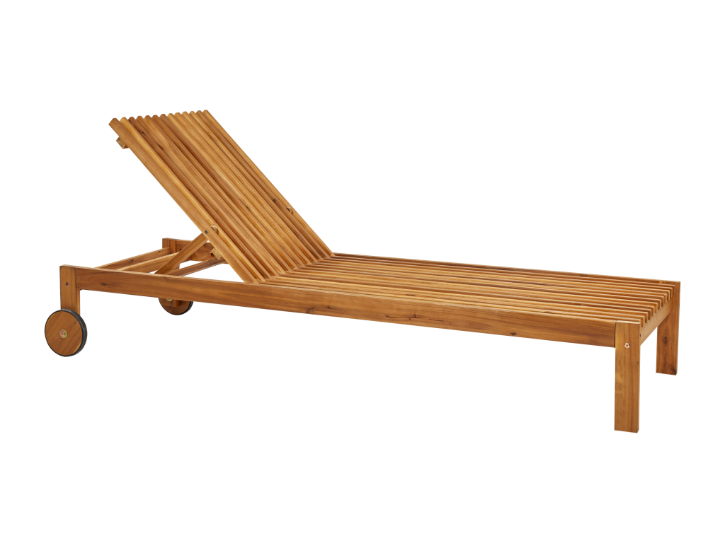 Chaise longue Bois Marron Meublori