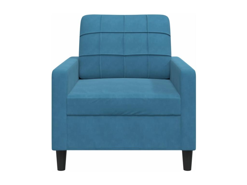 Fauteuil Bleu 60 cm Velours HIYN00970