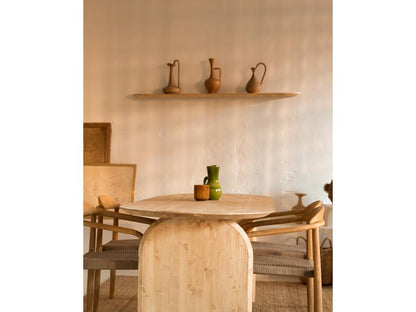 Ensemble 2 étagères en bois de sapin marron 120x3.2cm - Meublori