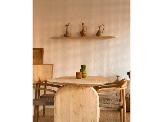 Ensemble 2 étagères en bois de sapin marron 120x3.2cm - Meublori