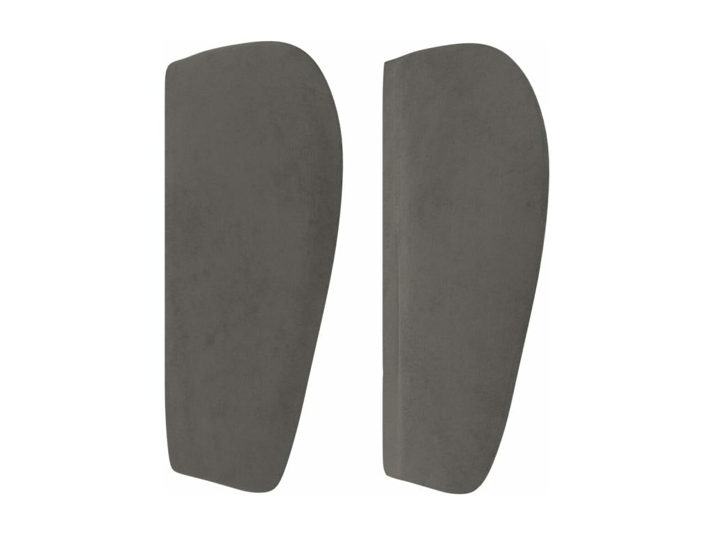 Tête de lit avec oreilles Gris foncé 103x23x78/88 cm Velours