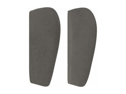 Tête de lit avec oreilles Gris foncé 103x23x78/88 cm Velours