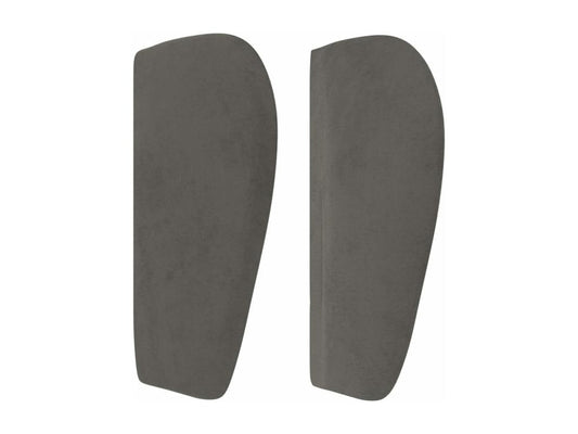 Tête de lit avec oreilles Gris foncé 103x23x78/88 cm Velours
