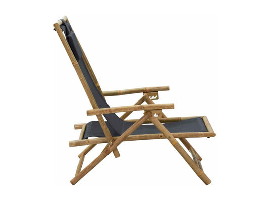 Chaise de relaxation inclinable Gris foncé Laviecasa et tissu CAAA58360