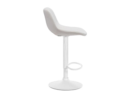 Tabouret de bar chaise métal blanche 42x46x86 cm 10 0004604