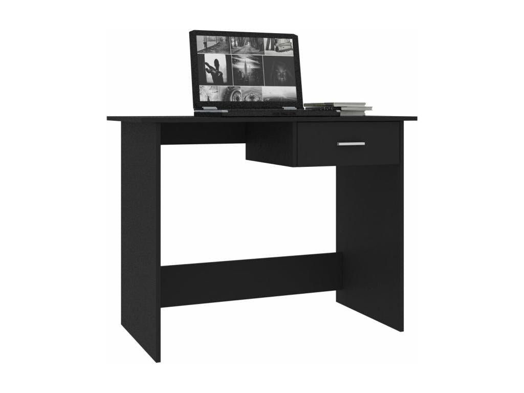 Bureau Noir 100x50x76 cm Bois d'ingénierie