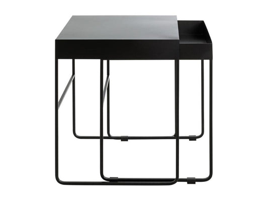 Lot de 2 Tables d'Appoint Design Meublori 54cm Noir