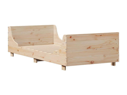 Cadre de lit sans matelas 90x200 cm bois de pin massif