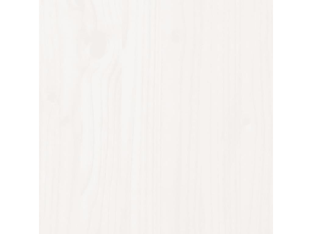 Tête de lit murale Blanc 206x3x63 cm Bois massif de pin