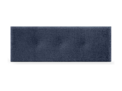 Meublori Tête de lit en laine naturelle avec Boutons 135x50cm Lits 120/135 - Bleu