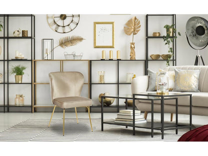 Lot de 2 Chaises Velours Design Meublori 79cm Meublori