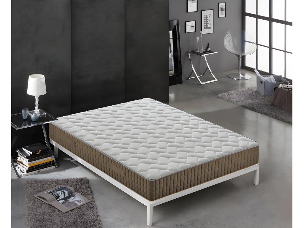 Meublori - Matelas à mémoire de forme hauteur 17 cm 11 zones de confort anatomique 135x200