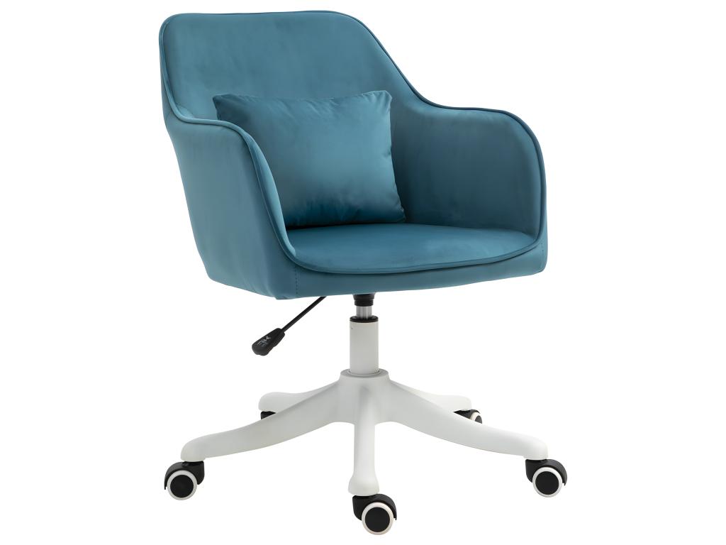Chaise de bureau massante Meublori bleue