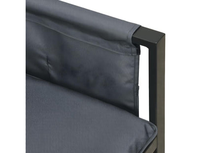 Salon de jardin 2 pcs anthracite acier FNQR02012