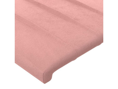 Têtes de lit 2 pcs Rose 90x5x78/88 cm Velours