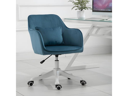 Chaise de bureau massante Meublori bleue