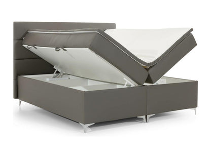 Meublori Spring Lit Meublori S 140x200 /Tissu-Gris