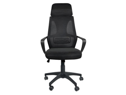 Fauteuil Bureau ergonomique siège basculant appuie tête hauteur réglable renfort lombaire FAMA noir