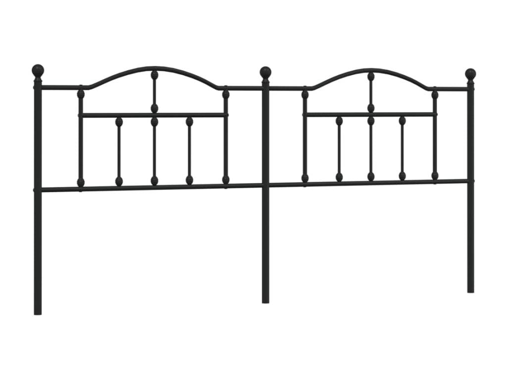 Tête de lit métal noir 200 cm