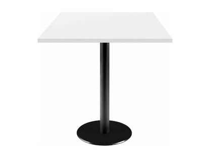 Table 70x70 cm - modèle Meublori blanc uni