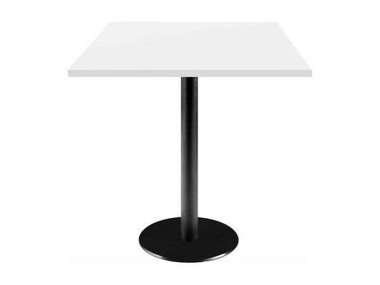 Table 70x70 cm - modèle Meublori blanc uni