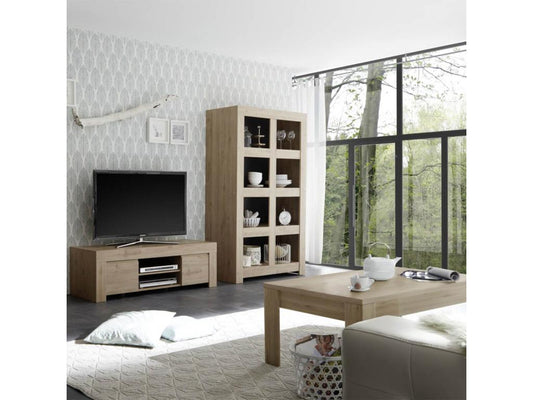 Laviecasa - Ensemble Salon Table basse Meuble TV Etagère Aspect Bois Finition Laviecasa FJLV11926