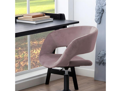 Meublori - Bureau en bois L127cm - Noir