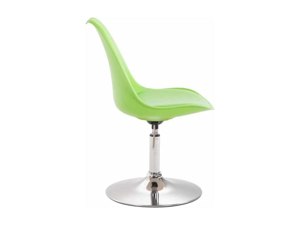 Lot de 4 chaise salle à manger - Plastique / Métal - Vert - Meublori