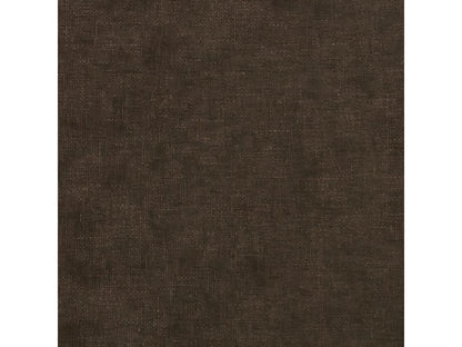 Tête de lit avec oreilles Marron foncé 147x23x118/128 cm Tissu