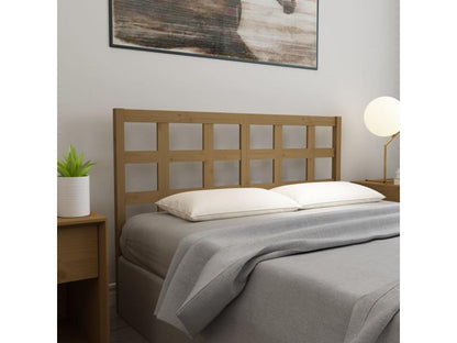 Tête de lit Marron miel 145.5x4x100 cm Bois massif de pin TQXN95319