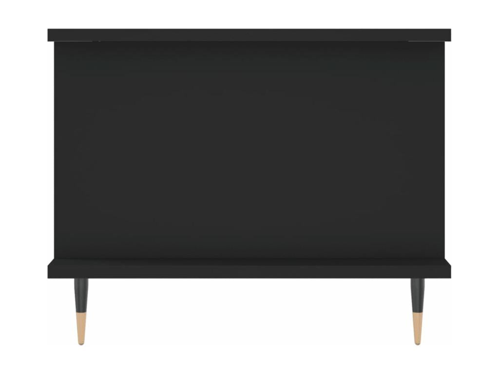 Table basse noir 90x50x40 bois d'ingénierie