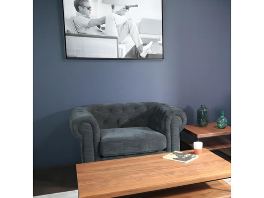 Fauteuil Laviecasa en tissu anthracite chiné Laviecasa YRIC24130