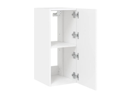 Wall-mounted TV units with Laviecasaères LED lights, 2 pieces, white, 30.5x35x70 cm, WBDO59034
