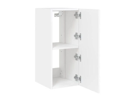 Wall-mounted TV units with Laviecasaères LED lights, 2 pieces, white, 30.5x35x70 cm, WBDO59034
