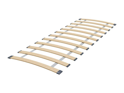 Meublori - lit simple 160x80 avec graphisme pour enfants dans un ensemble avec garde-corps matelas et cadre