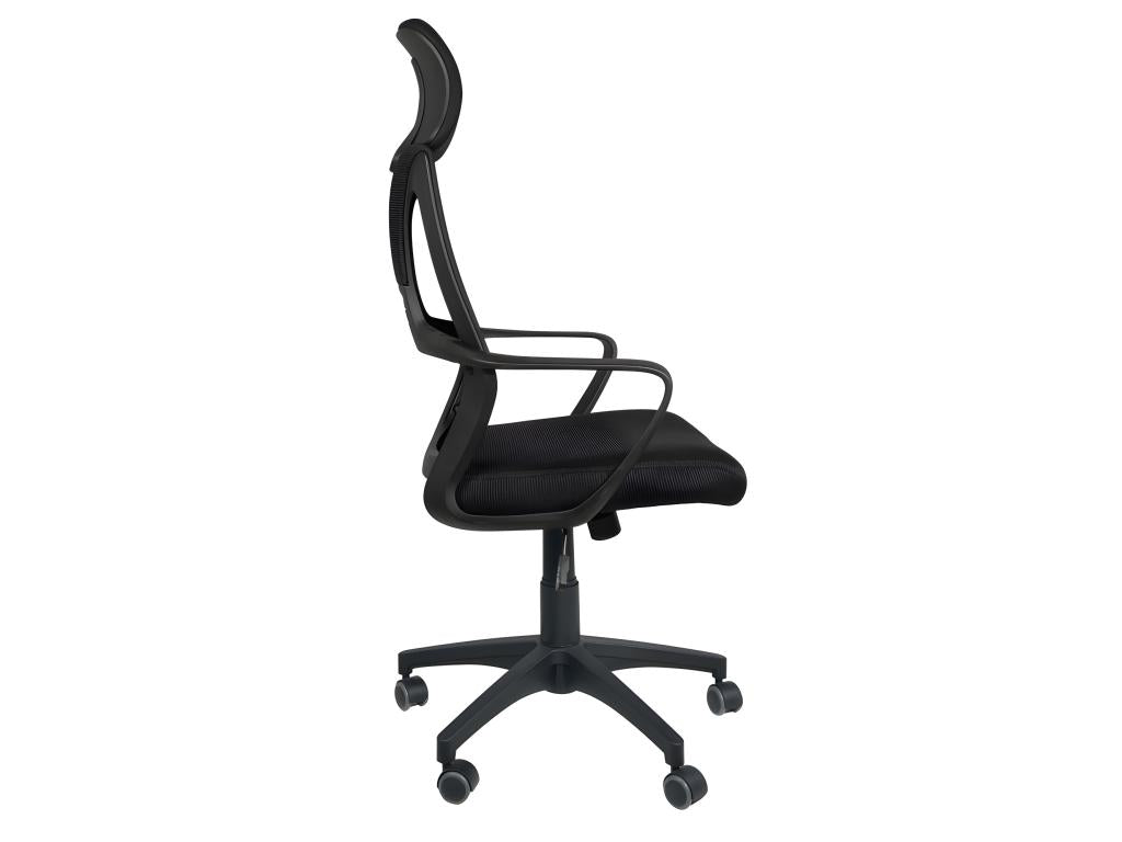 Fauteuil Bureau ergonomique siège basculant appuie tête hauteur réglable renfort lombaire FAMA noir