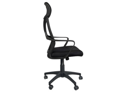Fauteuil Bureau ergonomique siège basculant appuie tête hauteur réglable renfort lombaire FAMA noir