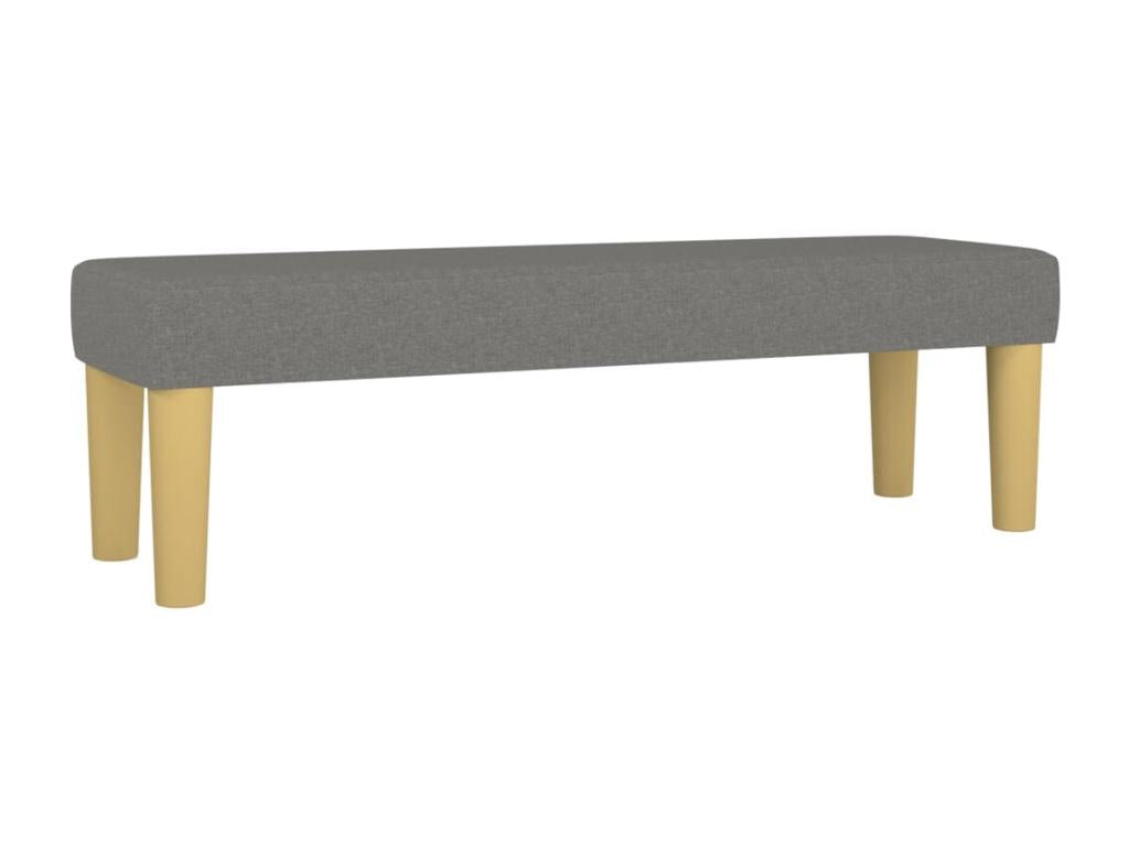 Lit à sommier tapissier avec matelas Gris foncé 200x200cm Tissu