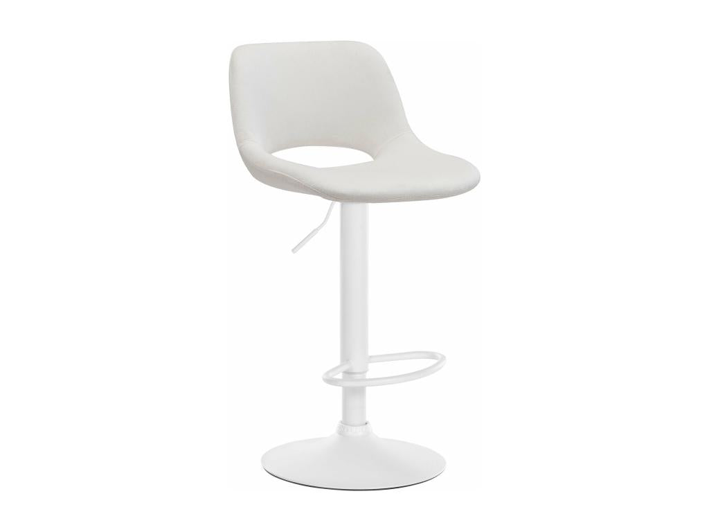 Tabouret de bar chaise métal blanche 42x46x86 cm 10 0004604