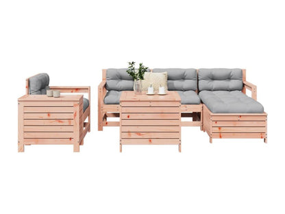 Salon de jardin 7 pcs bois massif sapin de Meublori