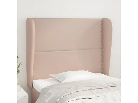 Tête de lit avec oreilles Cappuccino 93x23x118/128cm Similicuir