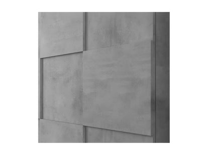 Vitrine 2 portes Béton ciré clair - Meublori