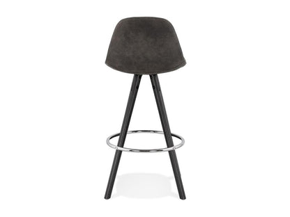 Tabouret de Bar Scandinave Meublori 87cm Gris / Noir