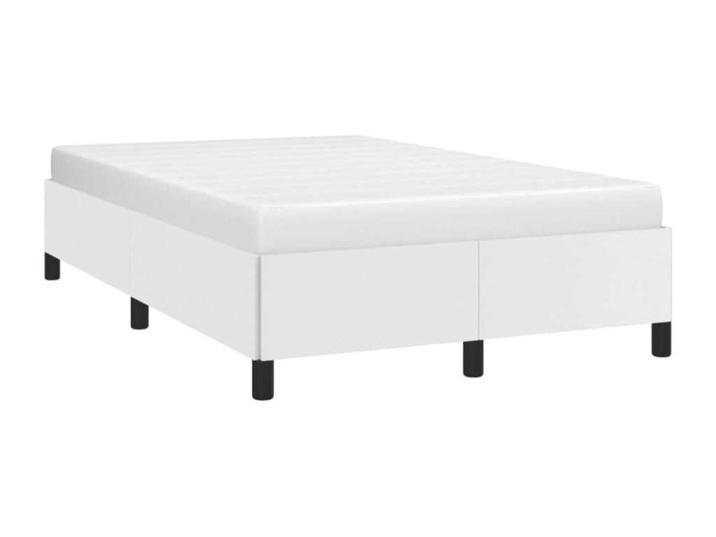 Cadre de lit sans matelas blanc 120x190 cm similicuir